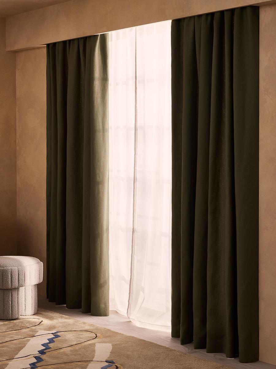 SOHO HOME VINNIE LINEN CURTAINS