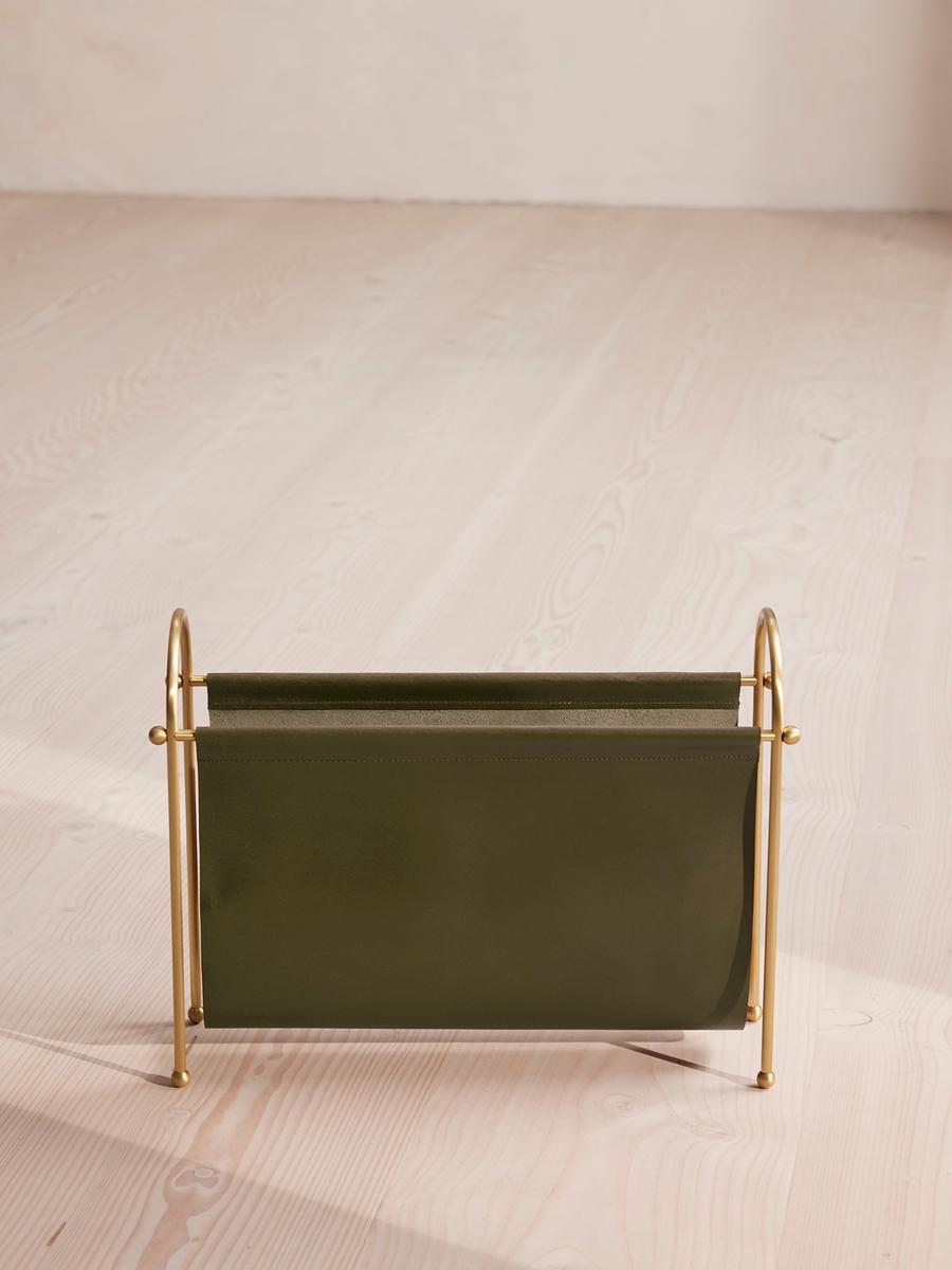 Meard Magazine Rack Olive