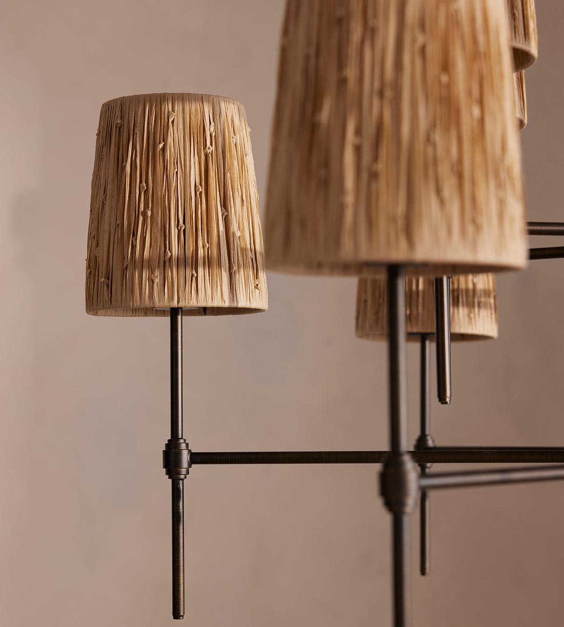 Isobella Chandelier, Blackened Brass, Large, US