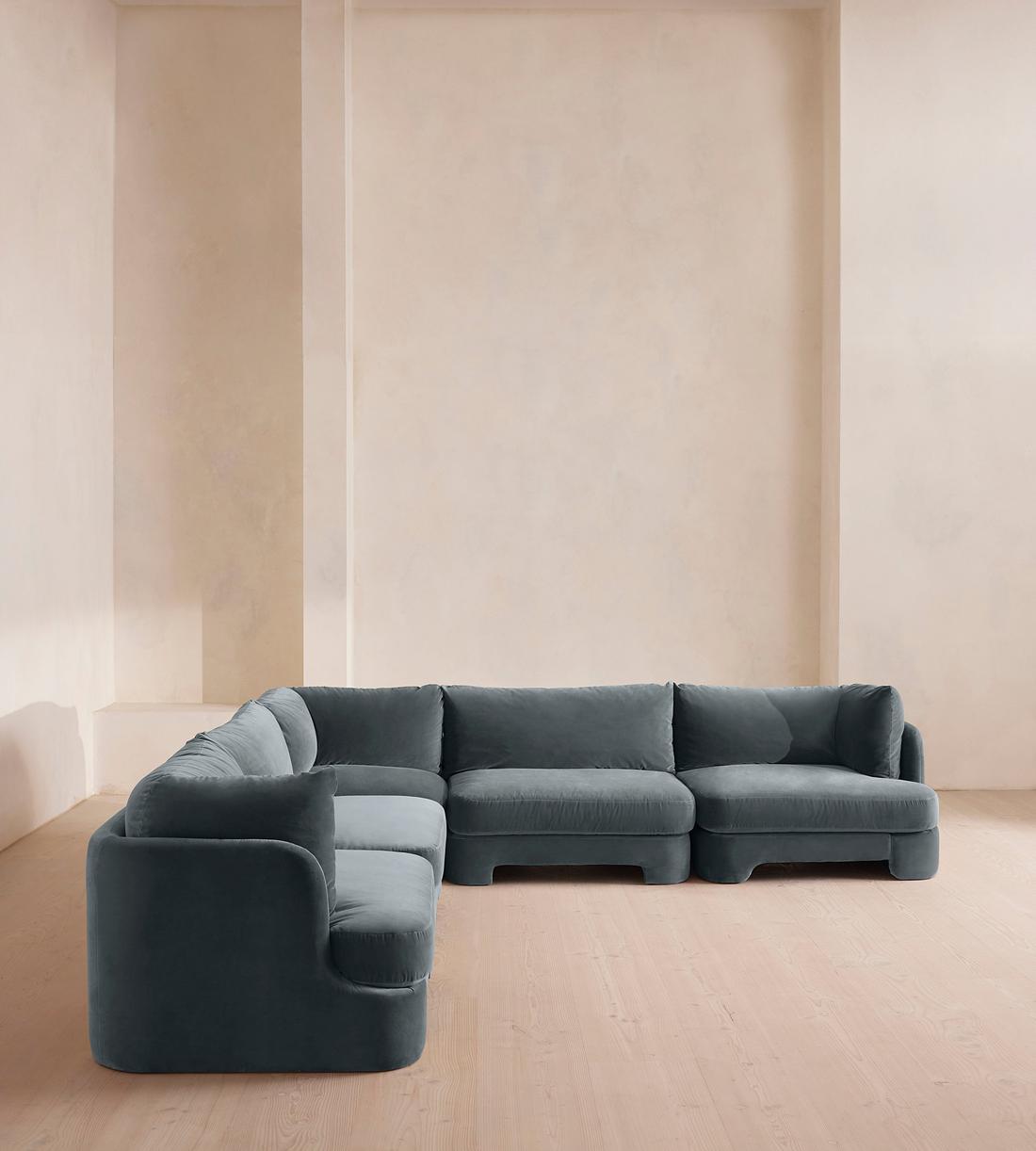 NEIGHBORHOOD - 楽太郎NEIGHBORHOOD NH . ODE / CE-SOFA Dennin Heights 5 Pc Gray Woven Living Room Set With Sofa