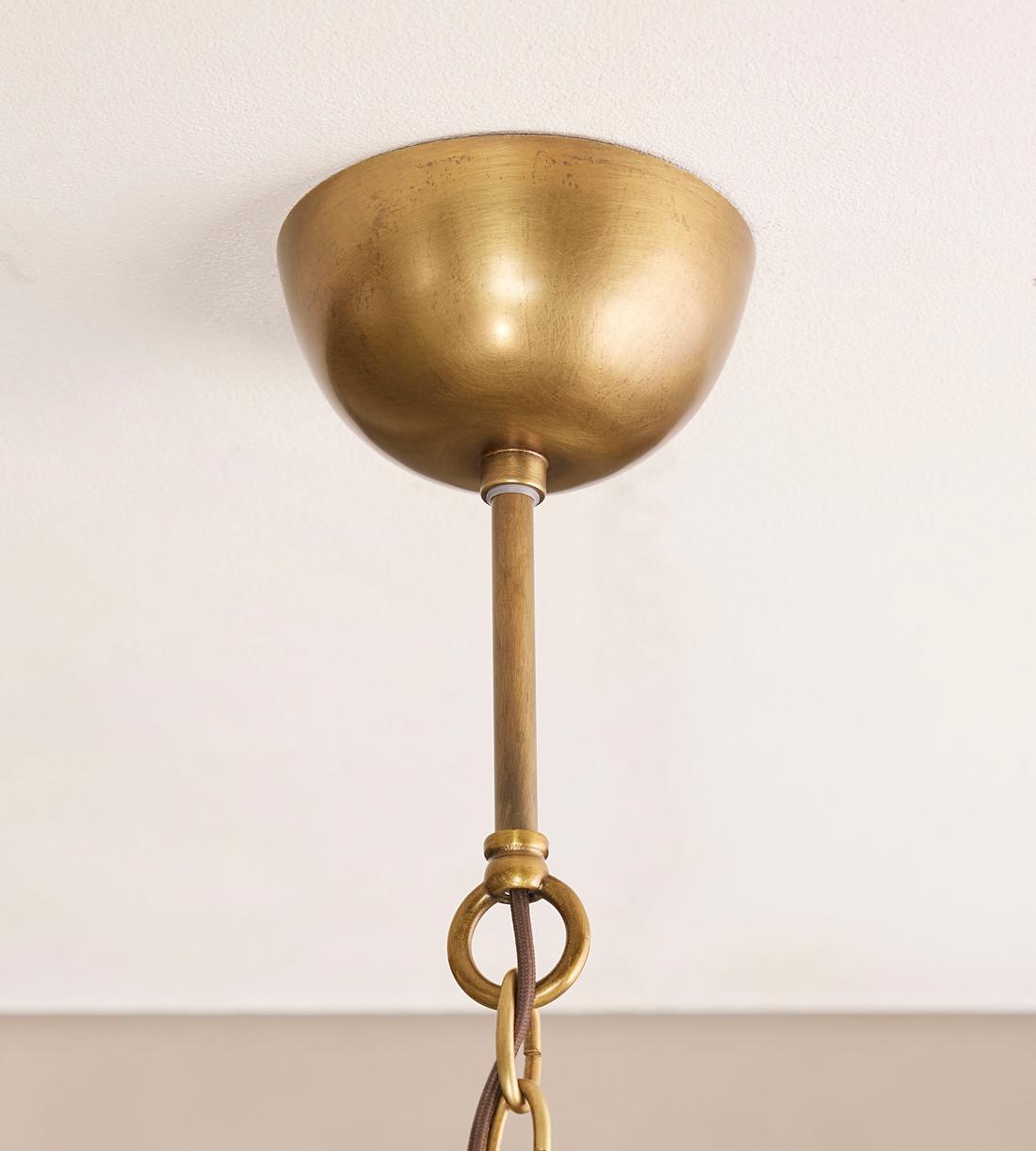 Lorenzo Chandelier, Milky Glass, US