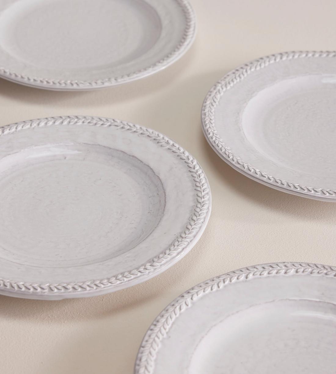 Hillcrest Side Plate, White, Set of Four