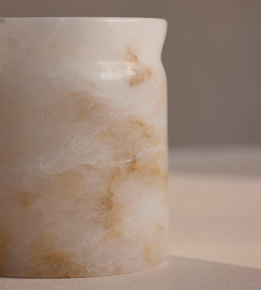 Bergamot & Mandarin Zest Alabaster Marble Candle 250g