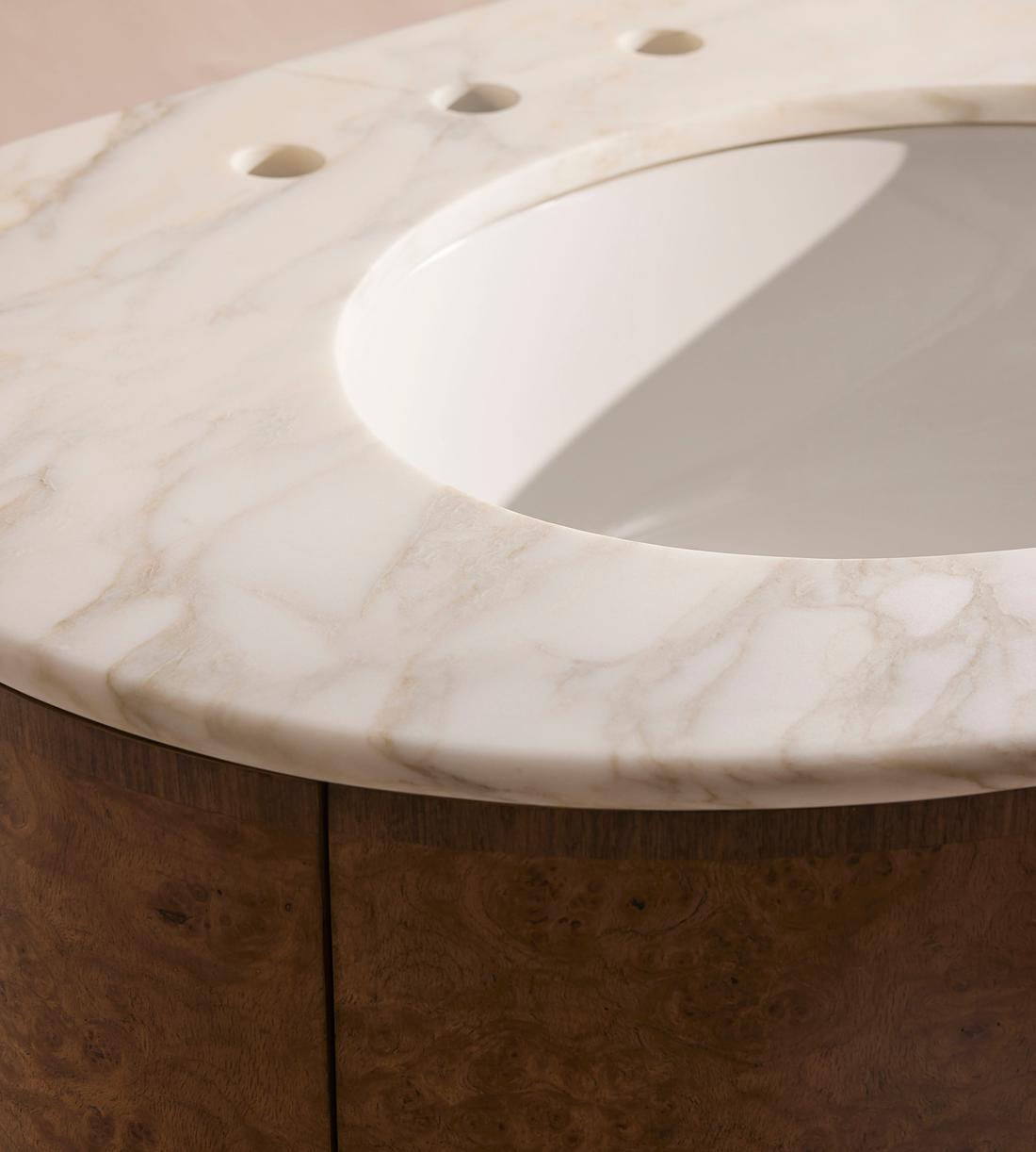 Esperanza Single Vanity, Calcutta Aura Marble