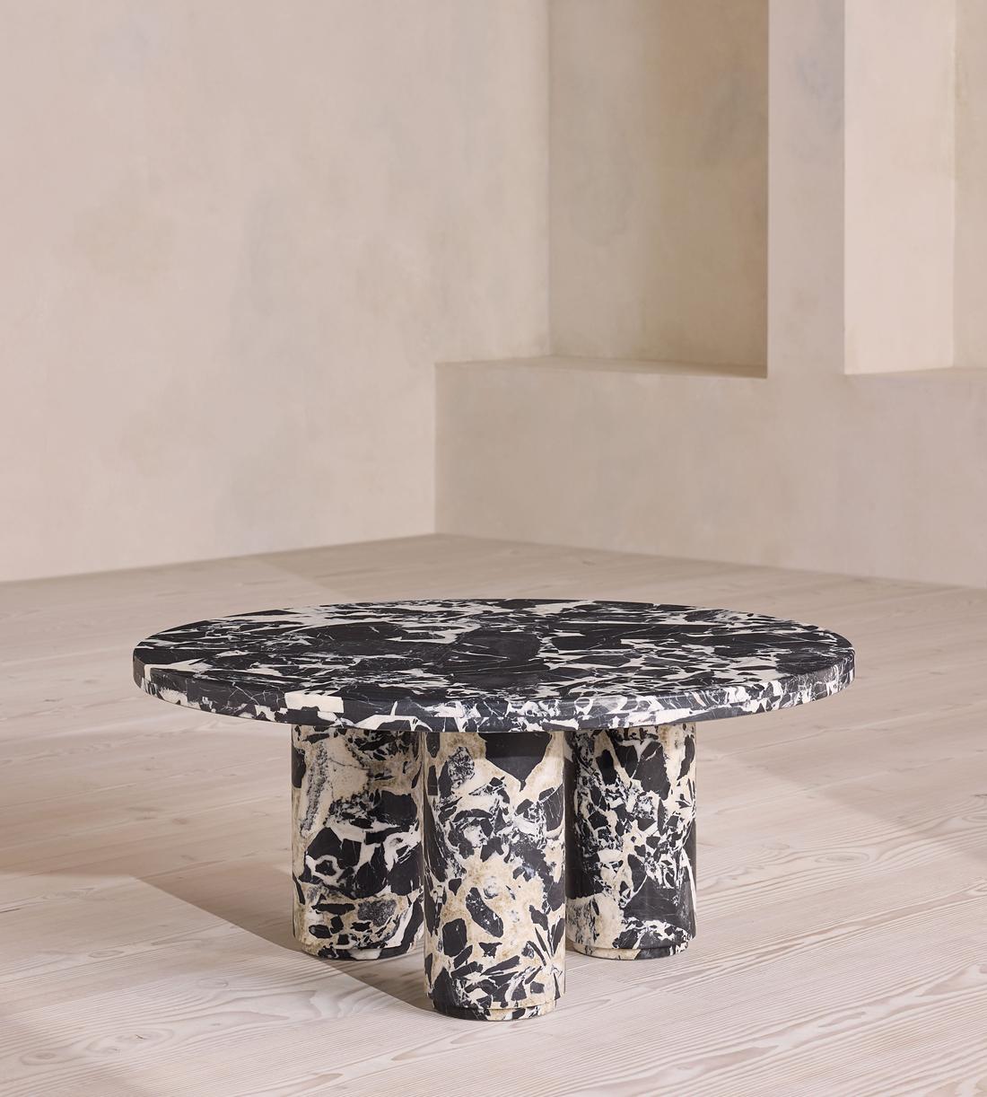 Tisbury Coffee Table, Noir Grande Marble