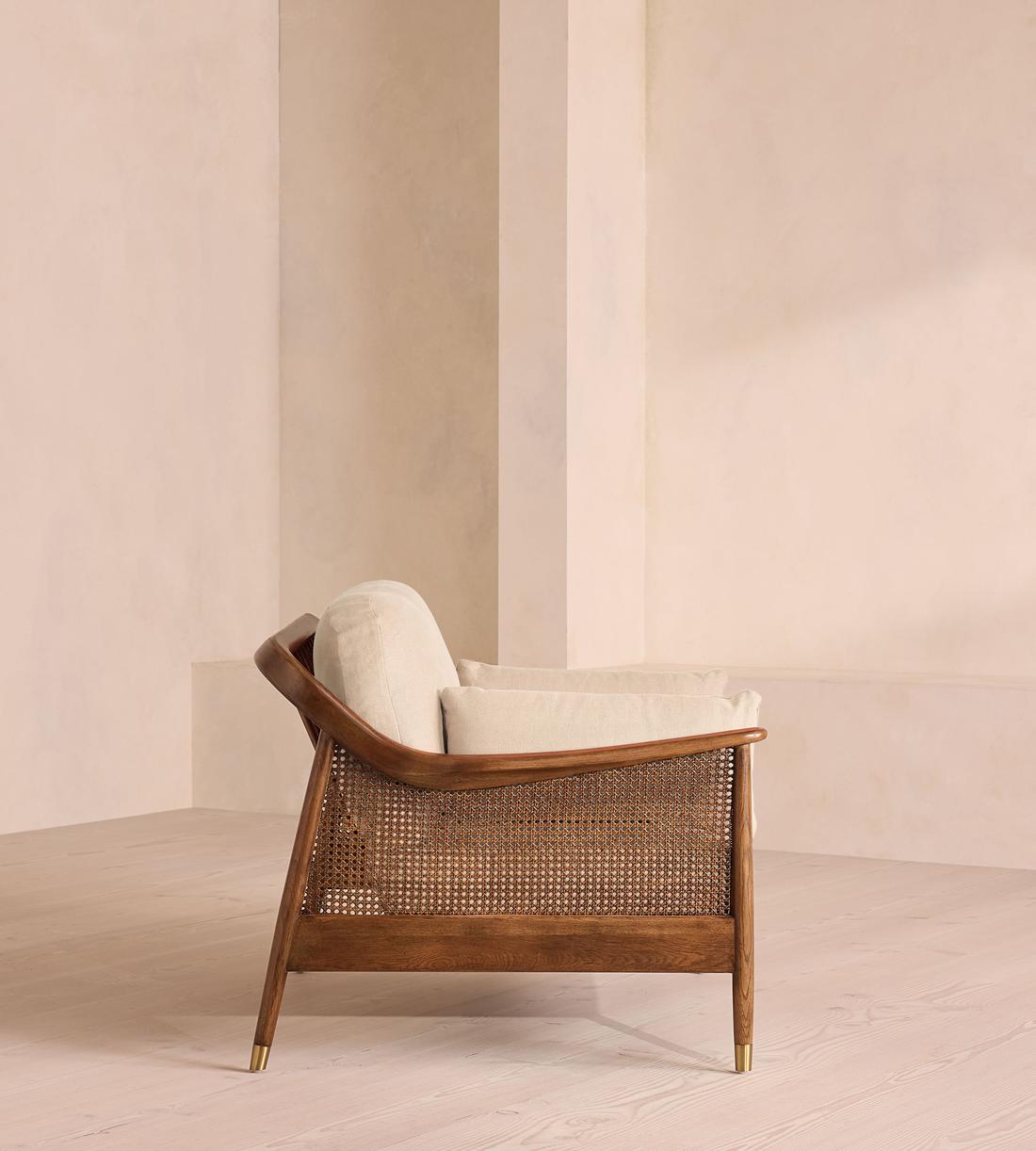 Atlanta Loveseat, Linen, Bisque