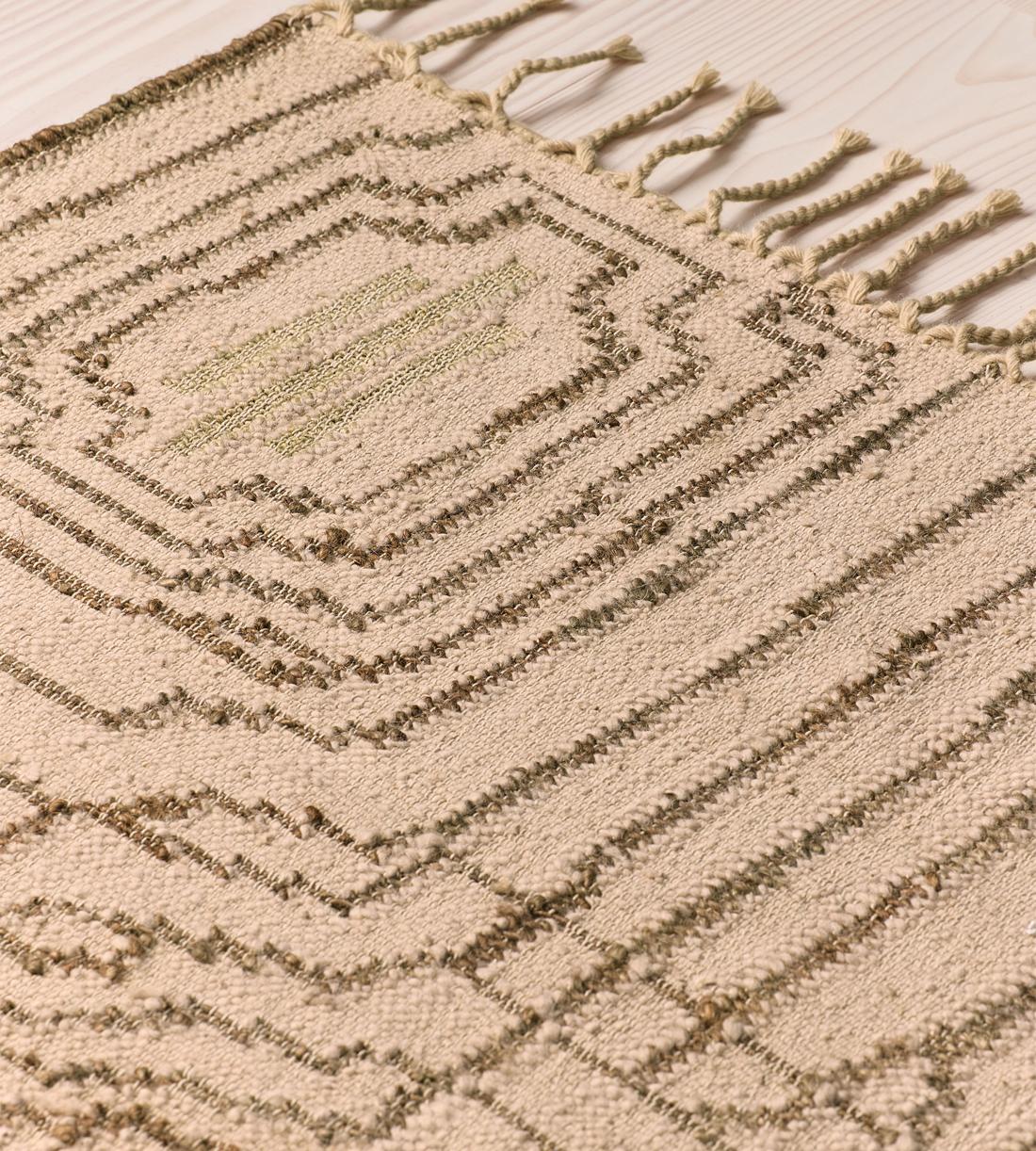 Re:CENO ERIVAN RUG 140cm×200cm Santorini Cayden Natural Woven Indoor & Outdoor Area Rug