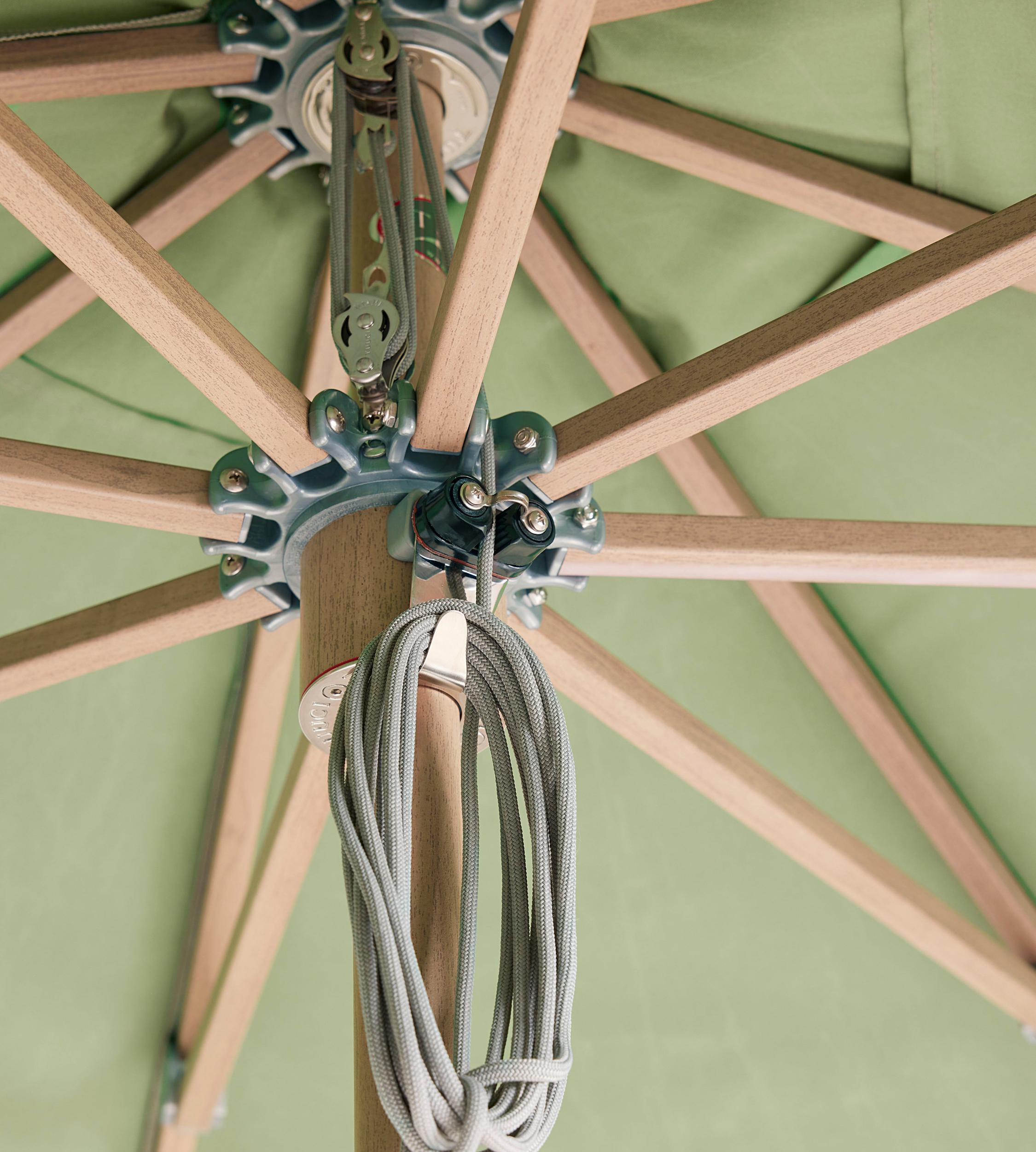 Tuuci Outdoor Parasol, Octagon 2.25m Fringed Sage