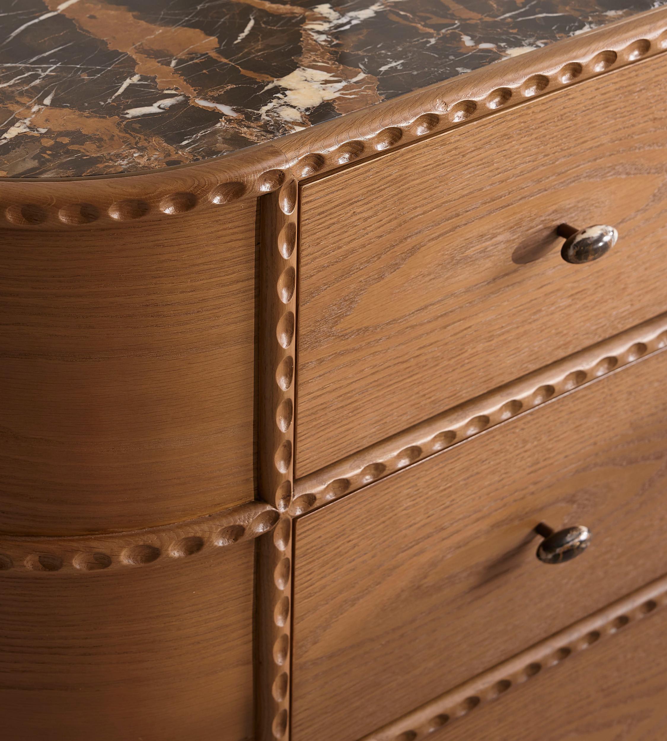 Pietro Six Drawer Dresser, Michelangelo Marble