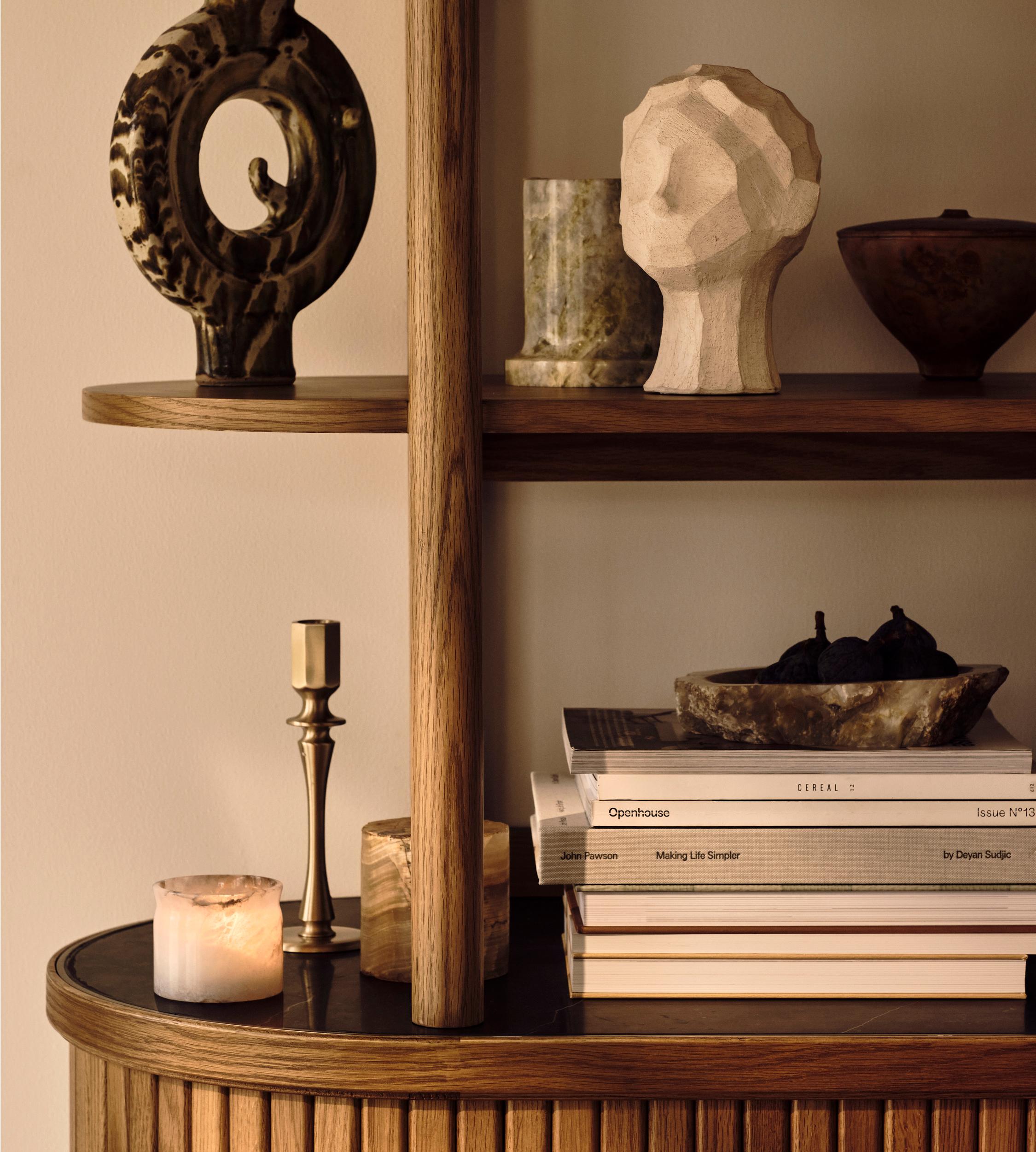 華山萬右ヱ門 夫婦鯉 飾り陶板 木箱付 Nora Tambour Shelving Unit, Black Marquina Marble