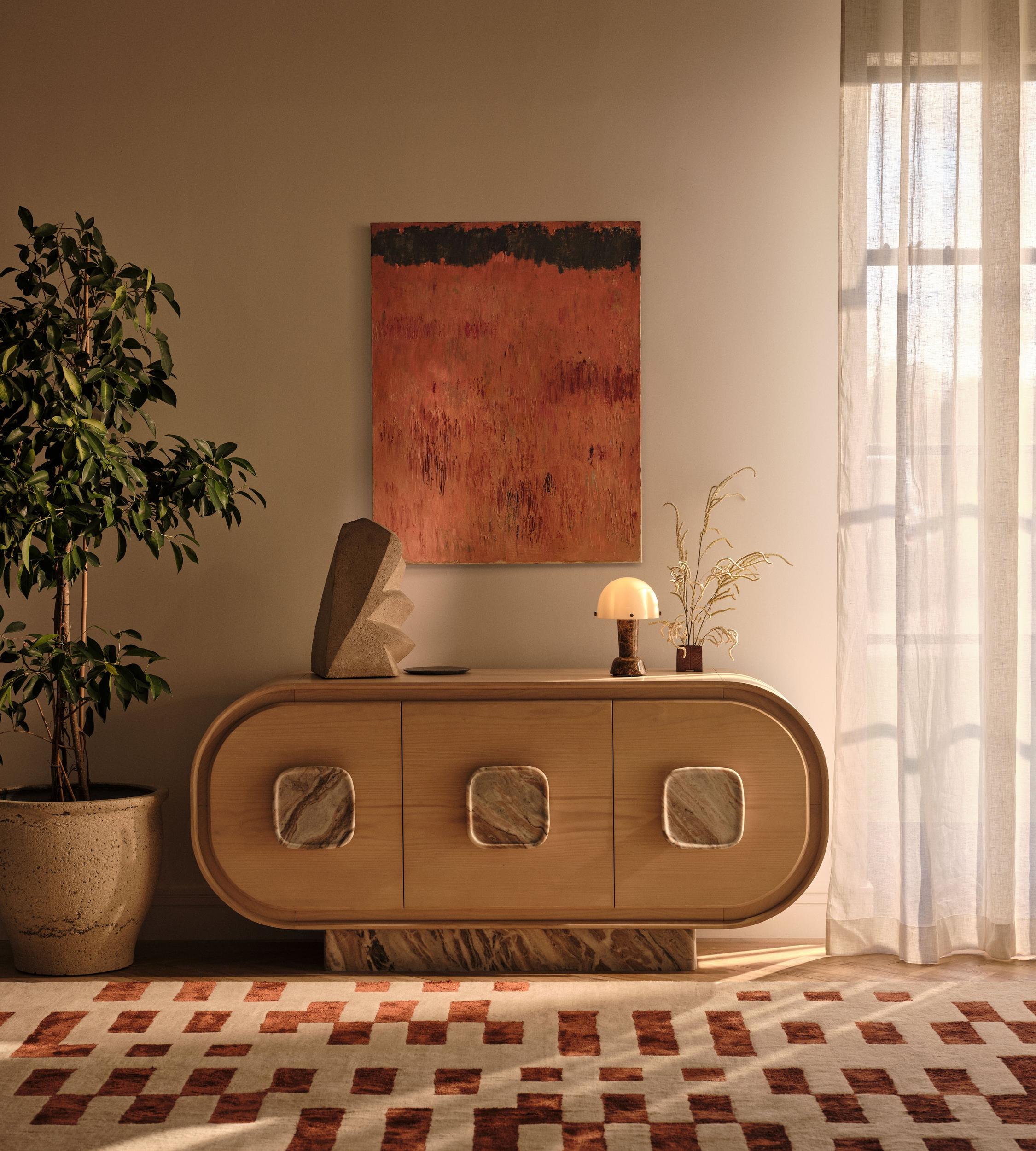 Samson Sideboard, Terra Bianca Marble