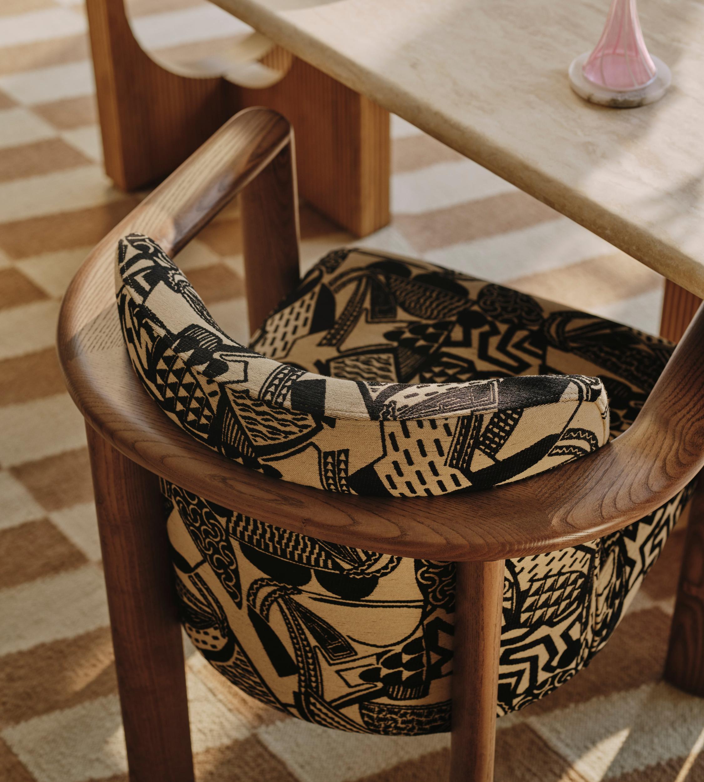 Aria Dining Chair, Daxton Jacquard, US