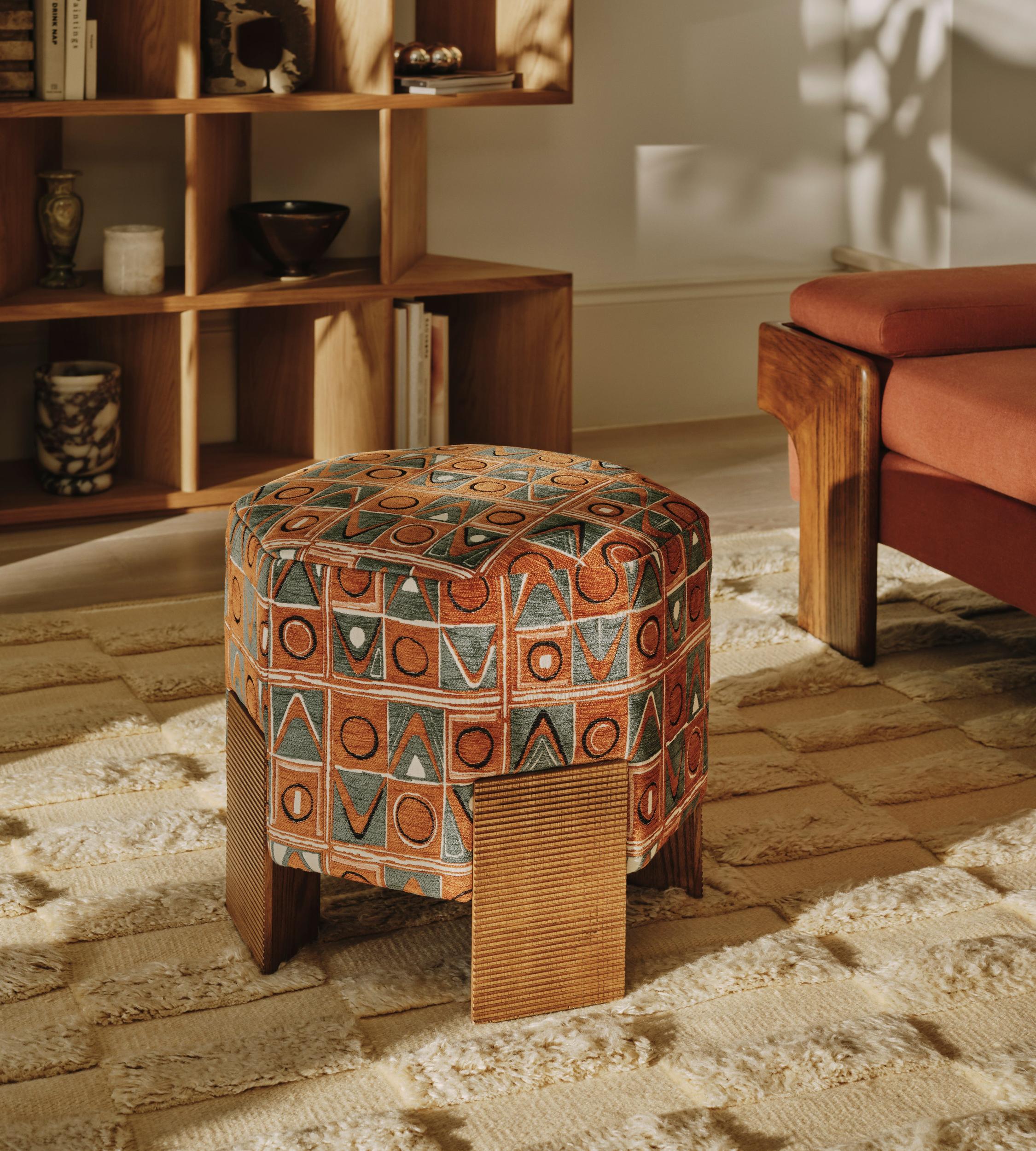 Alvin Footstool, Lumi Jacquard, US