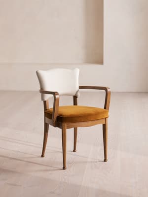 Pair of Zita Dining Chairs, Boucle, Natural, US