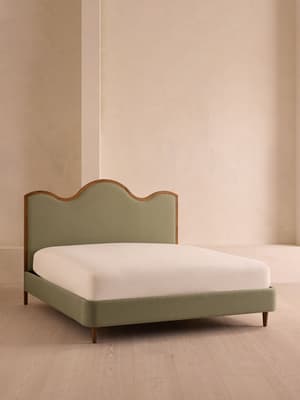 Vivienne Bed, Full, Velvet, Chocolate, US