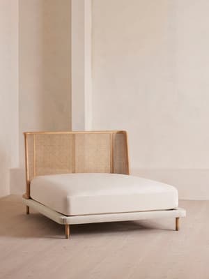 Vara Bed, California King, Velvet, Royal Blue, US