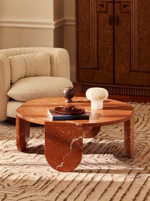 Dante Coffee Table, Dark Emperador Marble