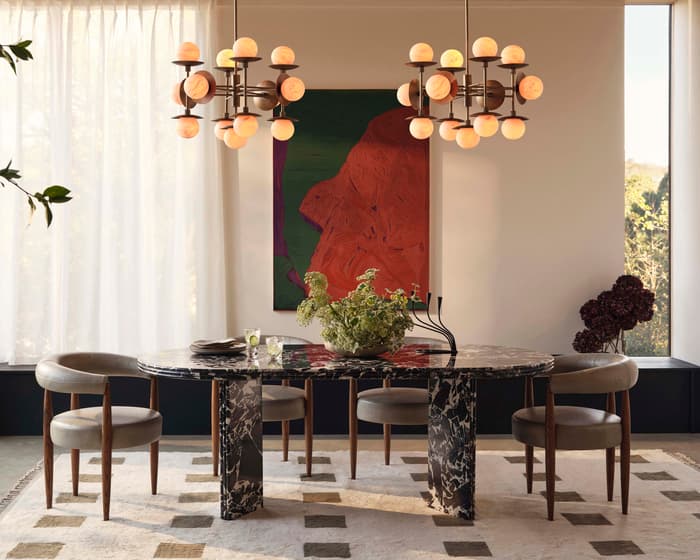 Nora Tambour Bar, Black Marquina Marble