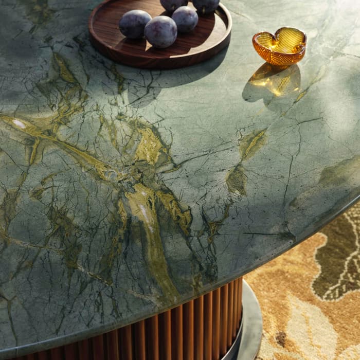 Carlisle Bedside Table, Carrara Marble, Large