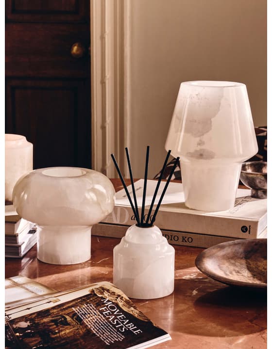 Trento Fig Verde Diffuser, Alabaster, 150ml - Soho Home