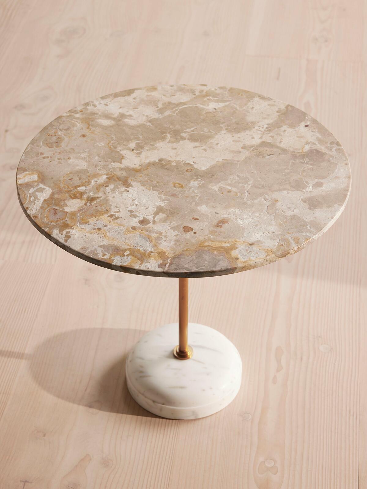Fleet Side Table, Large, Kapri Marble Soho Home