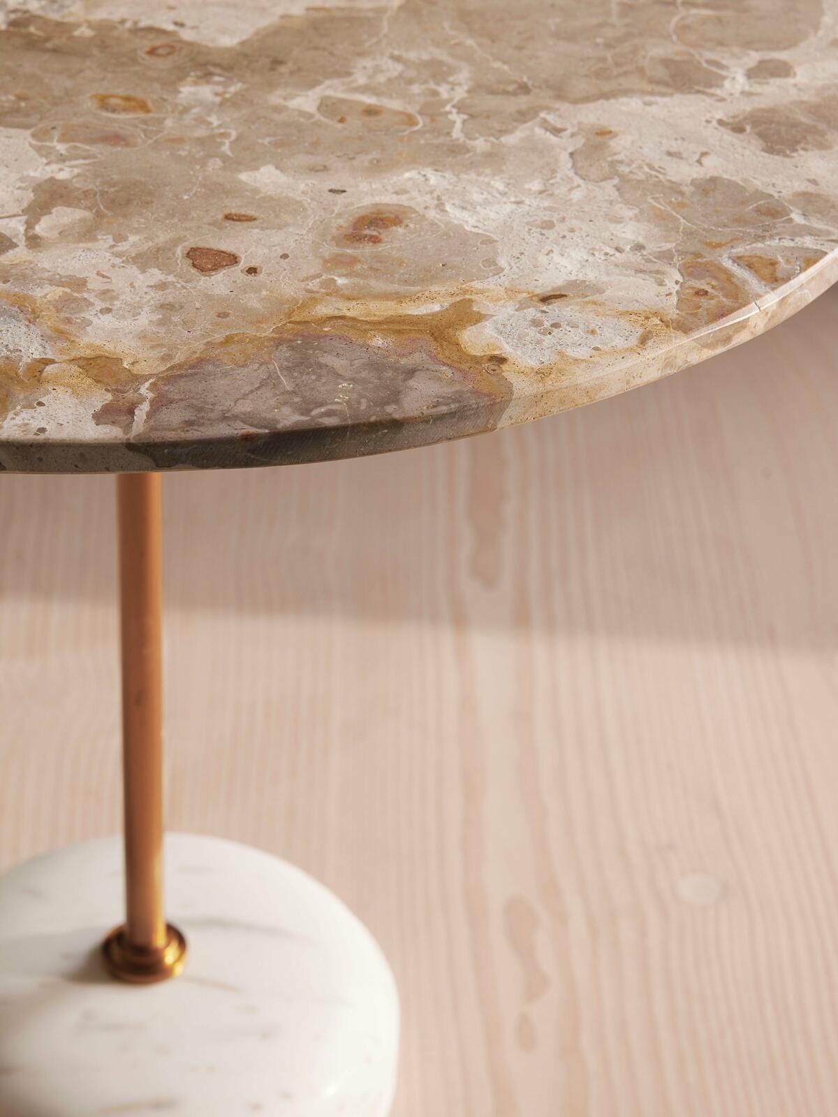 Fleet Side Table, Large, Kapri Marble Soho Home