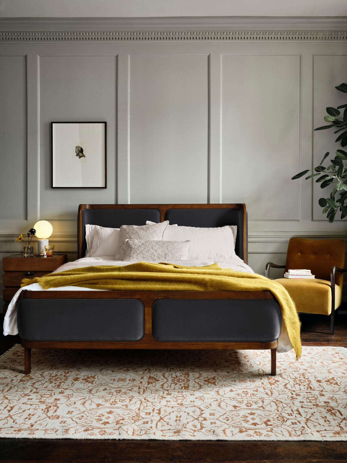 Belsa Bed, King, Steel - Soho Home