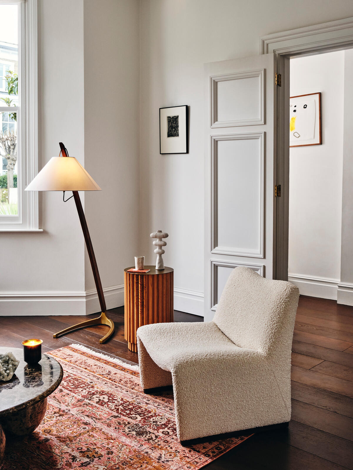 Lovett Armchair, Boucle, Natural - Soho Home