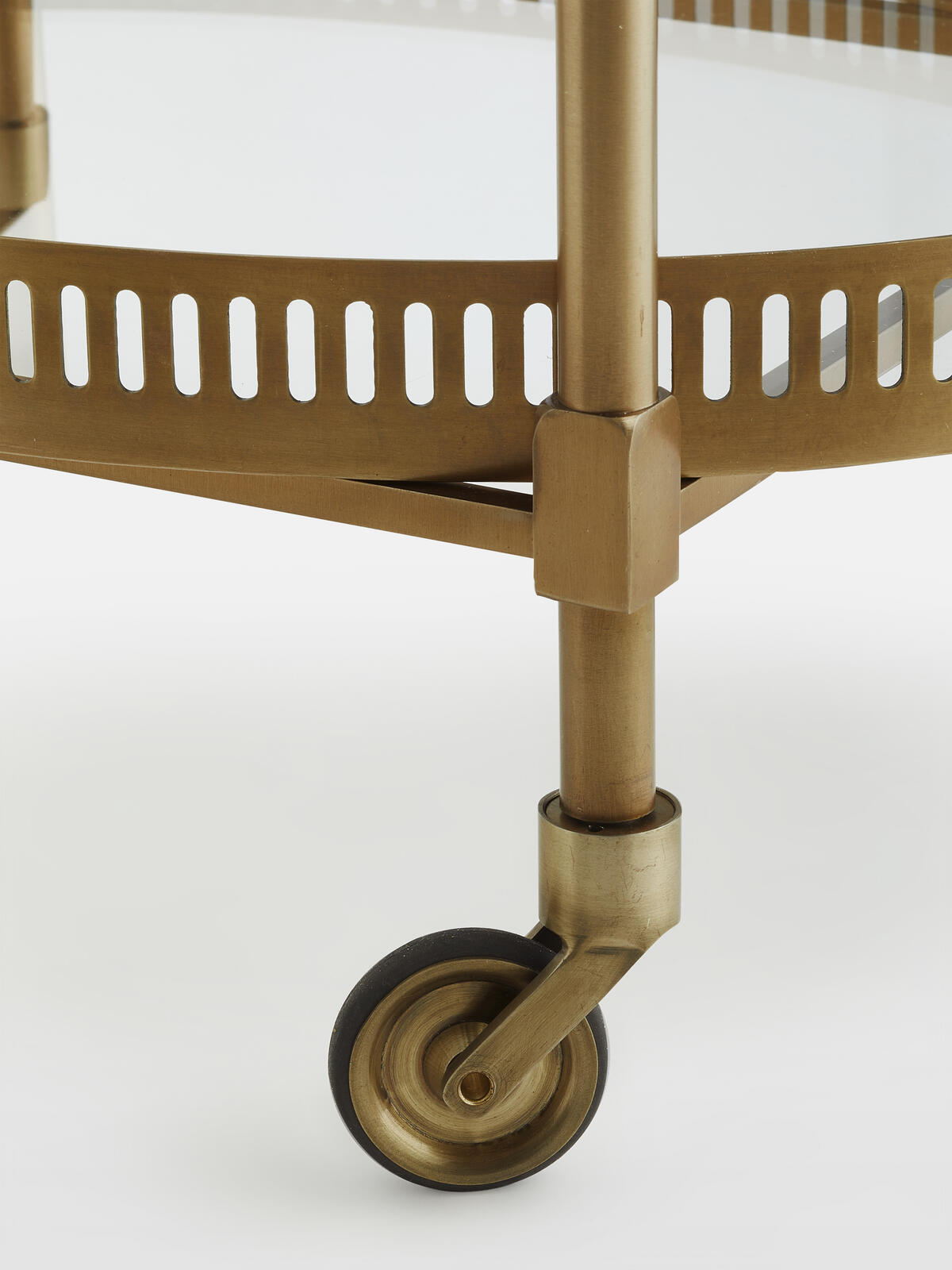 Oval Bar Cart, Brass Soho Home
