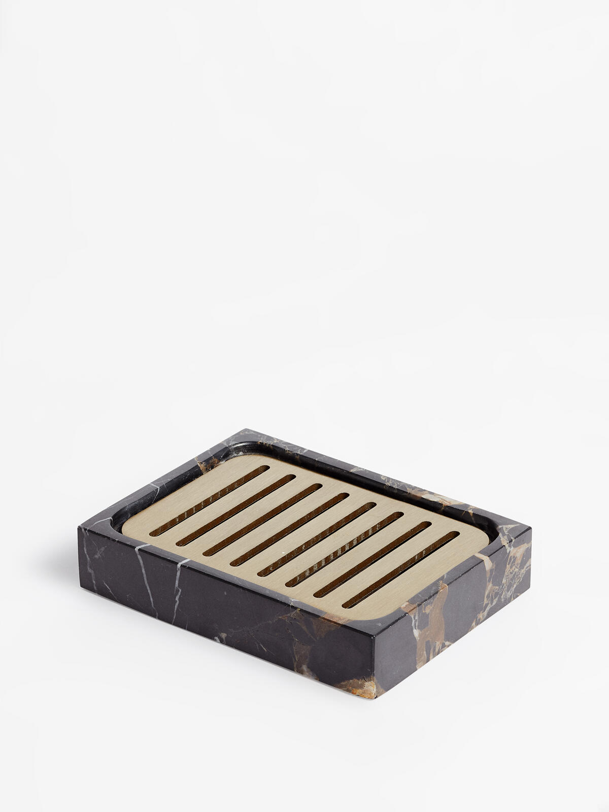 Thornton Black Marble Soap Dish Soho Home