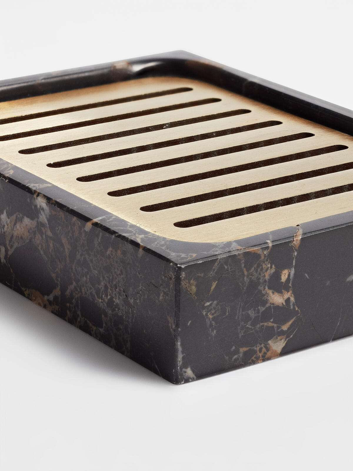 Thornton Black Marble Soap Dish Soho Home