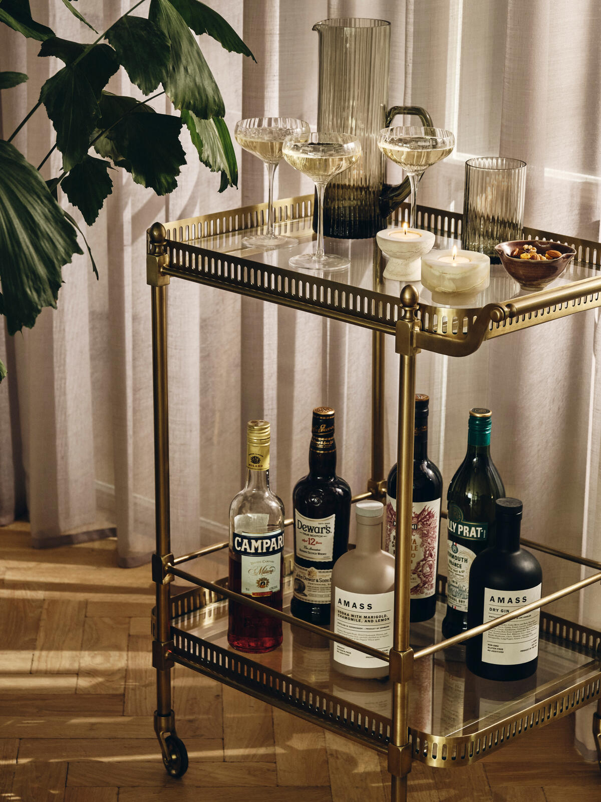 Bar Cart Brass Soho Home