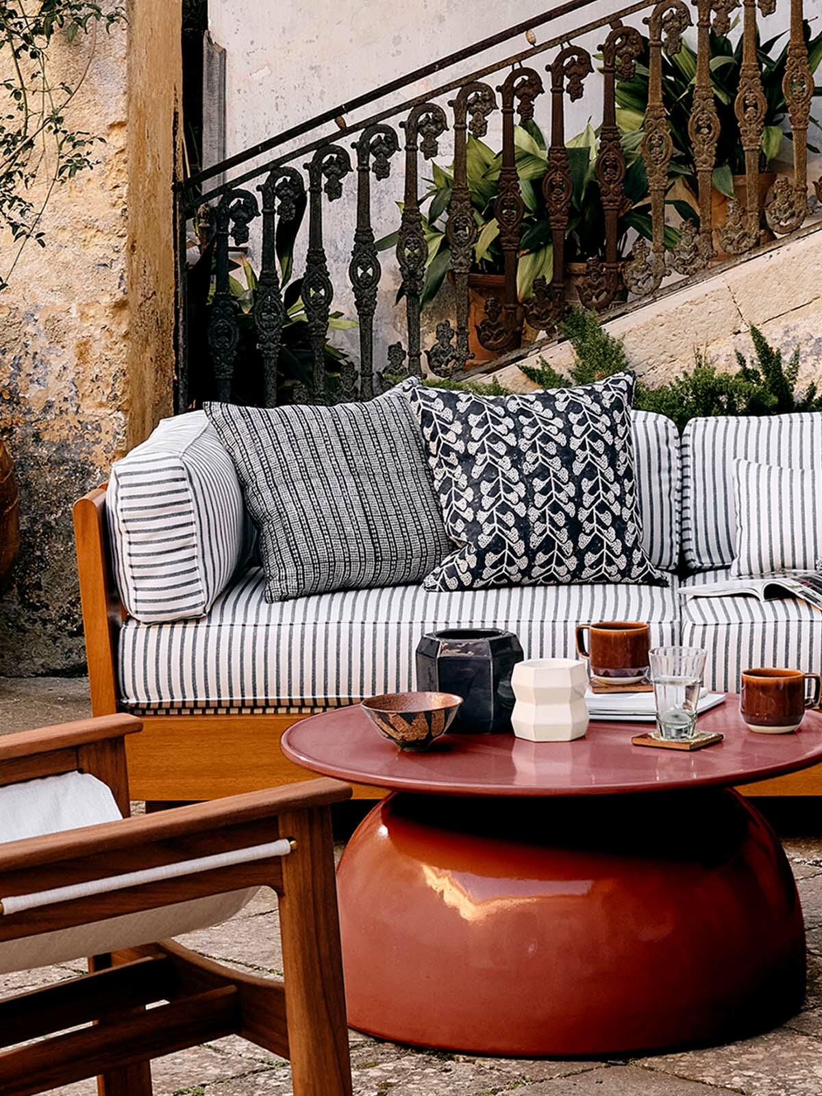 Barkham Square Cushion, Navy Soho Home