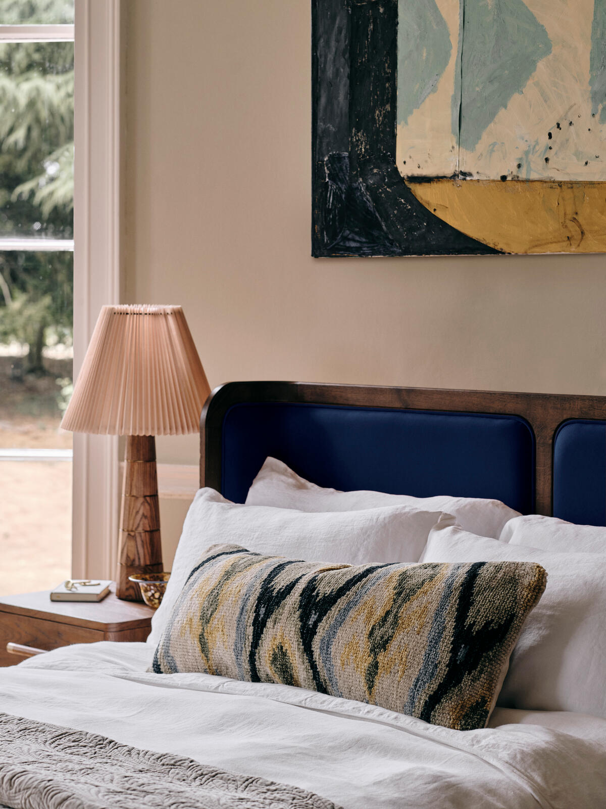 Belsa Bed, Super King, Navy - Soho Home