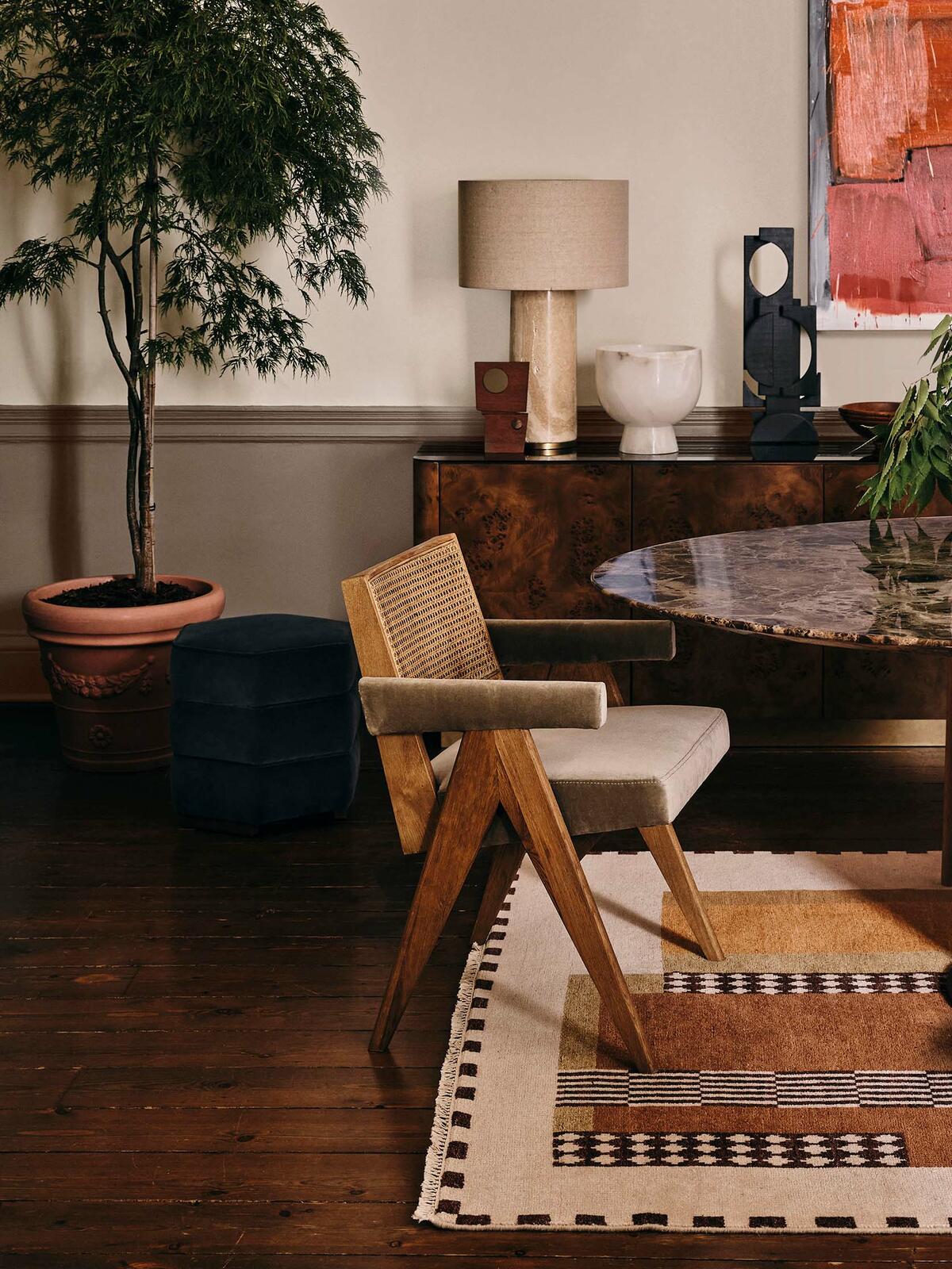 Hayward Dining Chair With Arms, Fern Velvet Soho Home