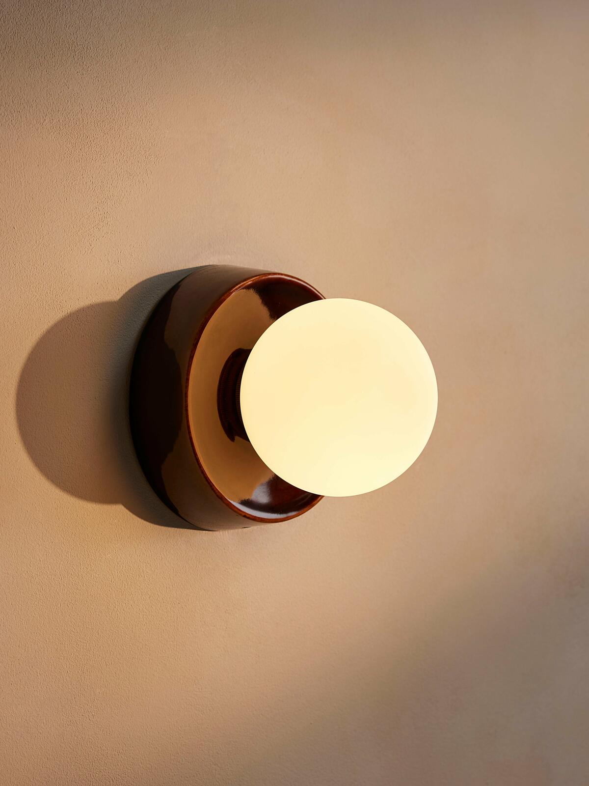 Sophia Wall Light, Brown - Soho Home