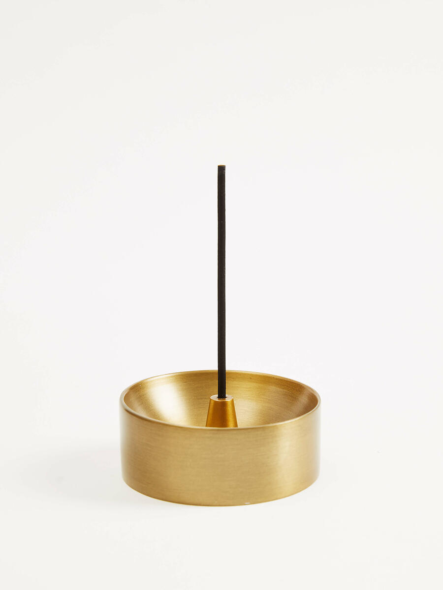 Burn Resin without Charcoal Brass Incense Burner — MOJAVE MOON APOTHECARY