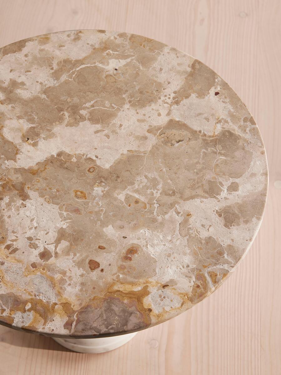 Fleet Side Table, Large/Low, Kapri Marble - Soho Home