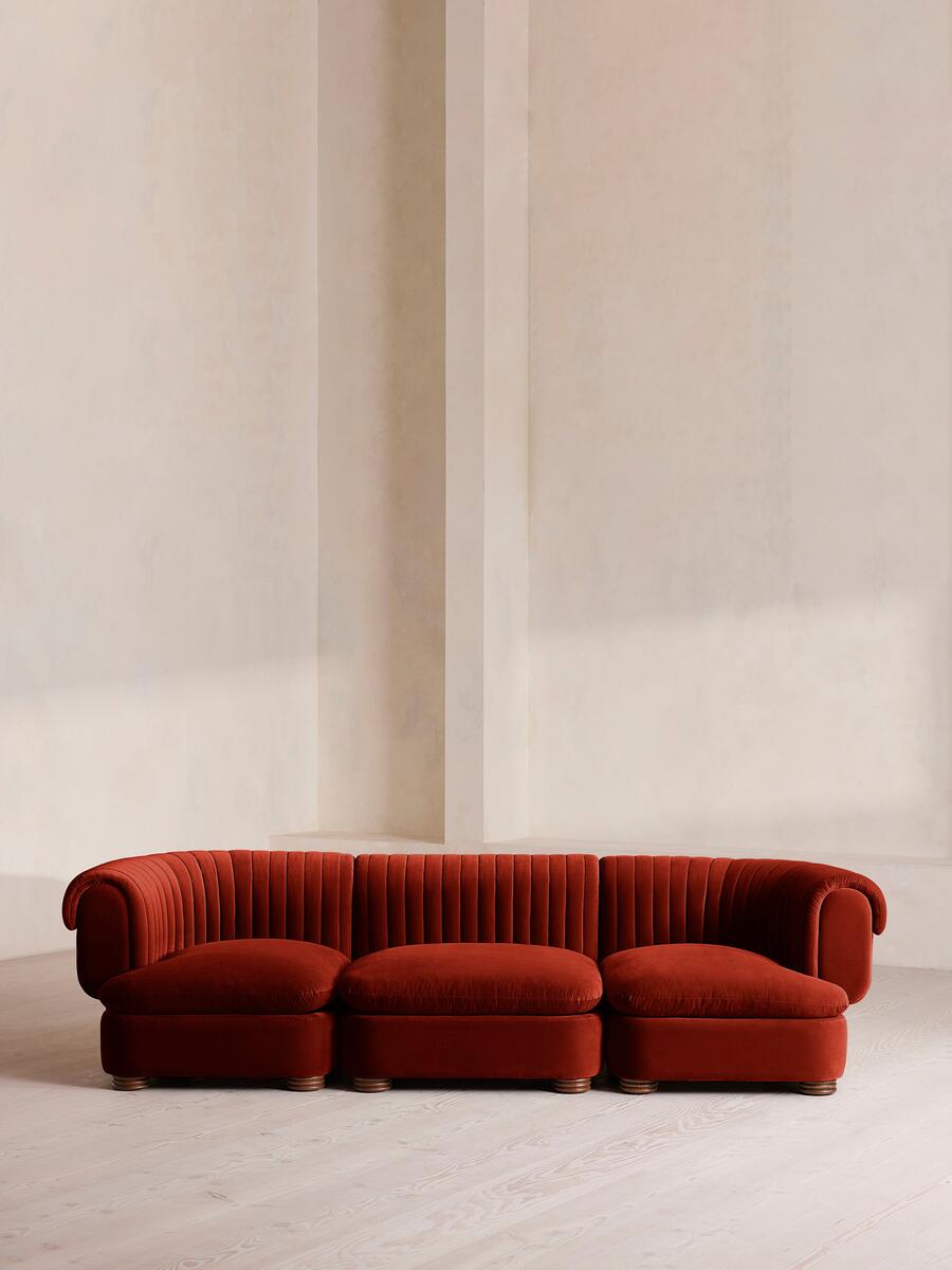 Soho Home Rava Modular Sofa In Red