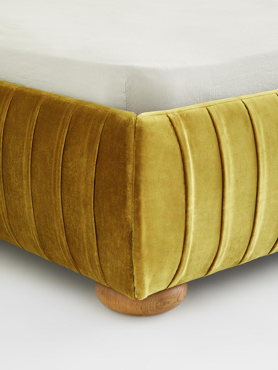 Vivienne Bed, Double, Velvet Honey UK Soho Home