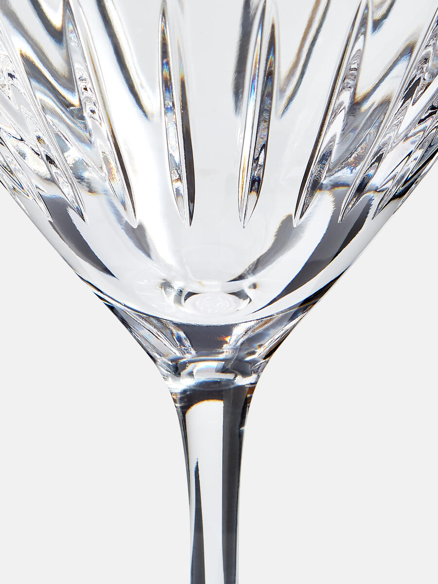 Roebling Cut Crystal Cocktail Glass Gold Rim, Set of Six Soho Home