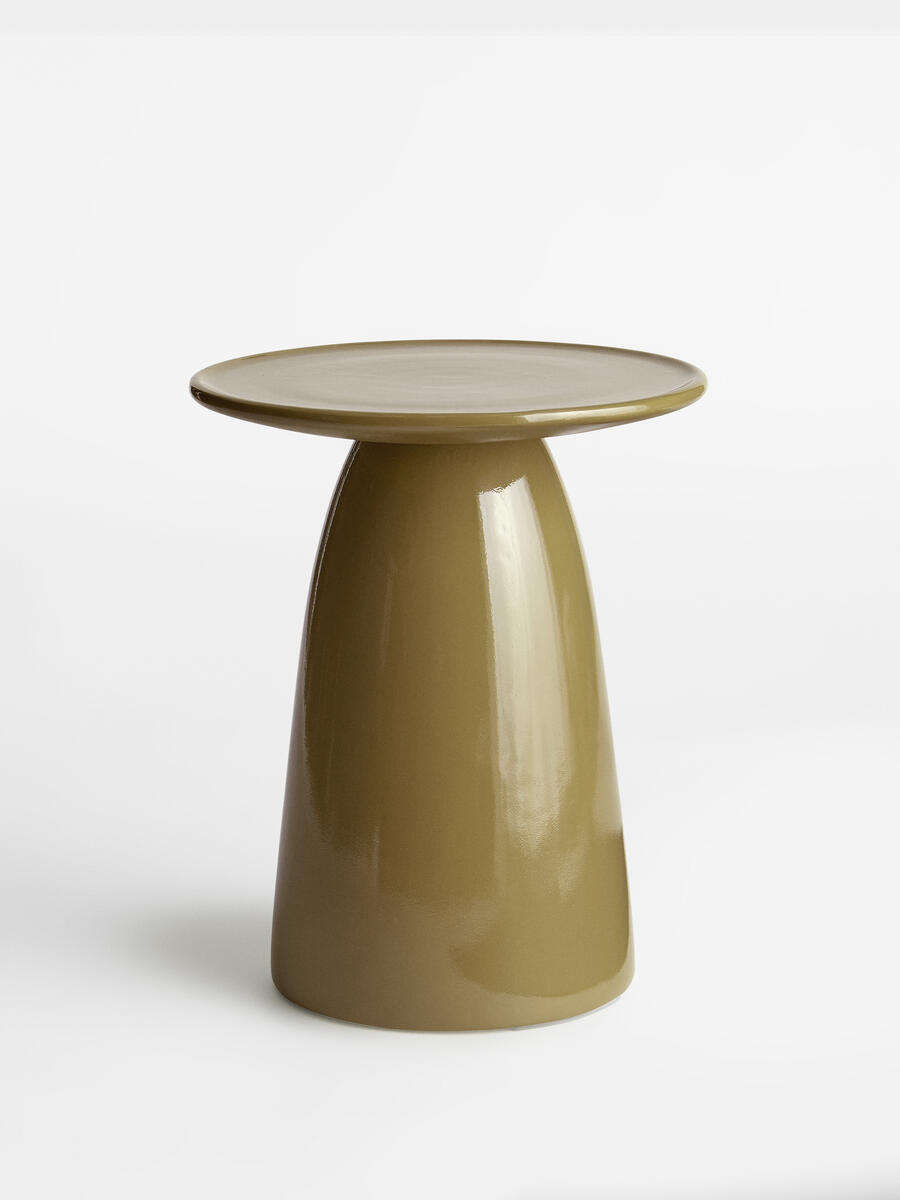 Rina Concrete Side Table - Olive - Listing - Image 2