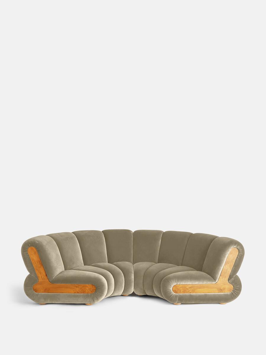 SOHO HOME NOELLE MODULAR CURVED SOFA