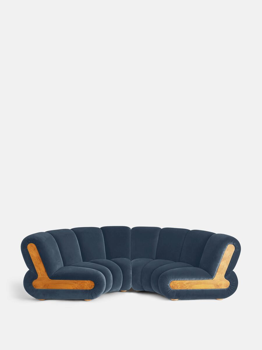 SOHO HOME NOELLE MODULAR CURVED SOFA