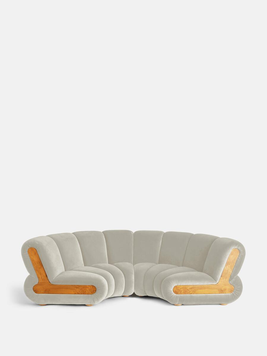 SOHO HOME NOELLE MODULAR CURVED SOFA