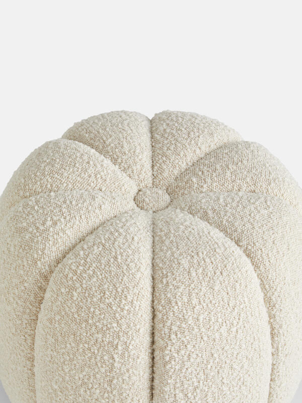 Sofia Footstool, Boucle Natural Soho Home