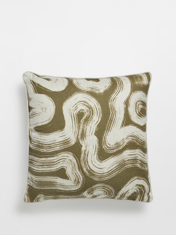 Saltaire Cushion, Olive Soho Home