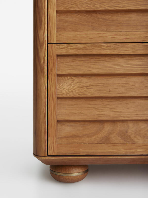 Lucia Bedside Table, Michelangelo Marble Soho Home