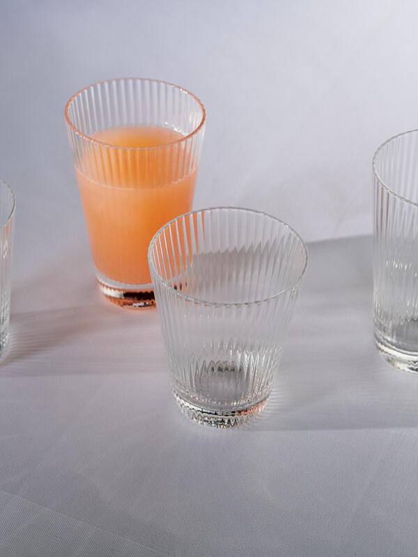 Fluted Rocks Glass, Set of Four Soho Home