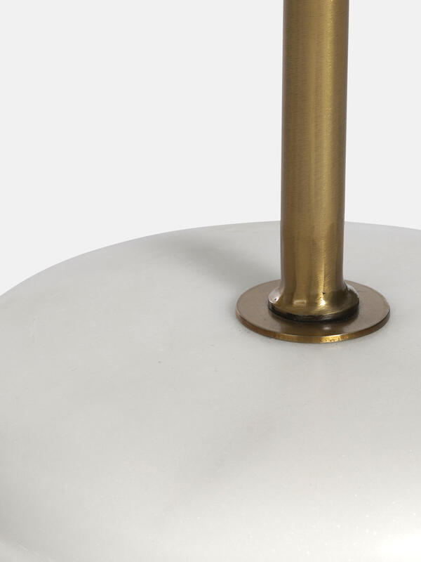 Fleet Side Table, Large/Low, Brown Marble Soho Home